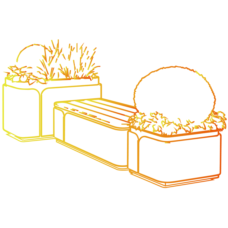 Seat Planter Bench